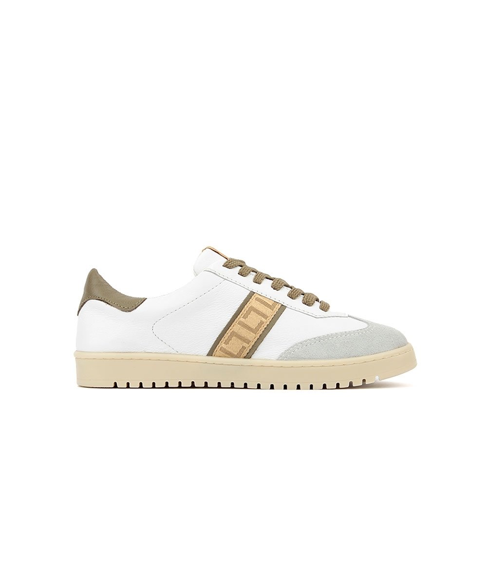 Tênis Casual Luz Da Lua Couro Saara Branco