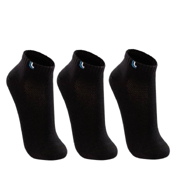 Kit Com 3 Pares De Meias Lupo Cano Curto Preto
