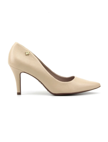 Scarpin Luz Da Lua Saara 56121000 Couro Areia