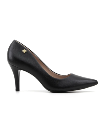 Scarpin Luz Da Lua Saara 56121000 Couro Preto