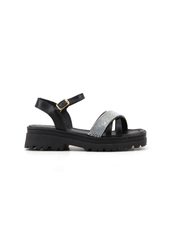 Sandália Infantil Menina Fashion 7807 Preto