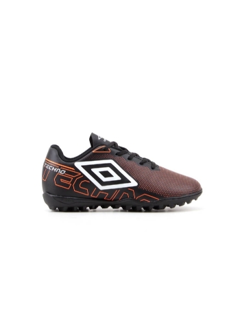 Chuteira Society Umbro Techno Jr U07fb00195 Preto/laranja