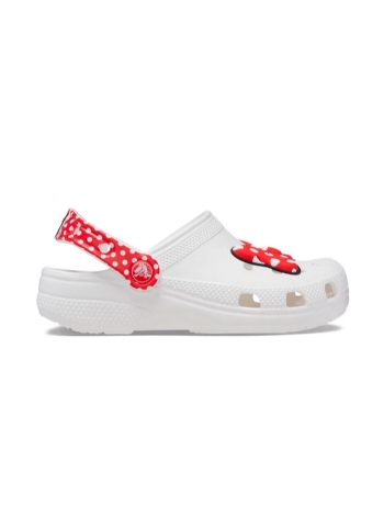 Sandália Crocs Classic Disney Minnie Clog 208711 Branco