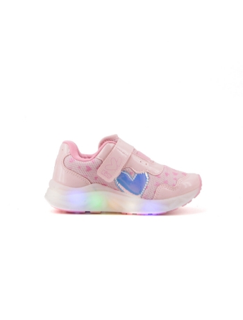 Tênis Infantil Led Kidy Calce Fácil 035-1089 Rosa