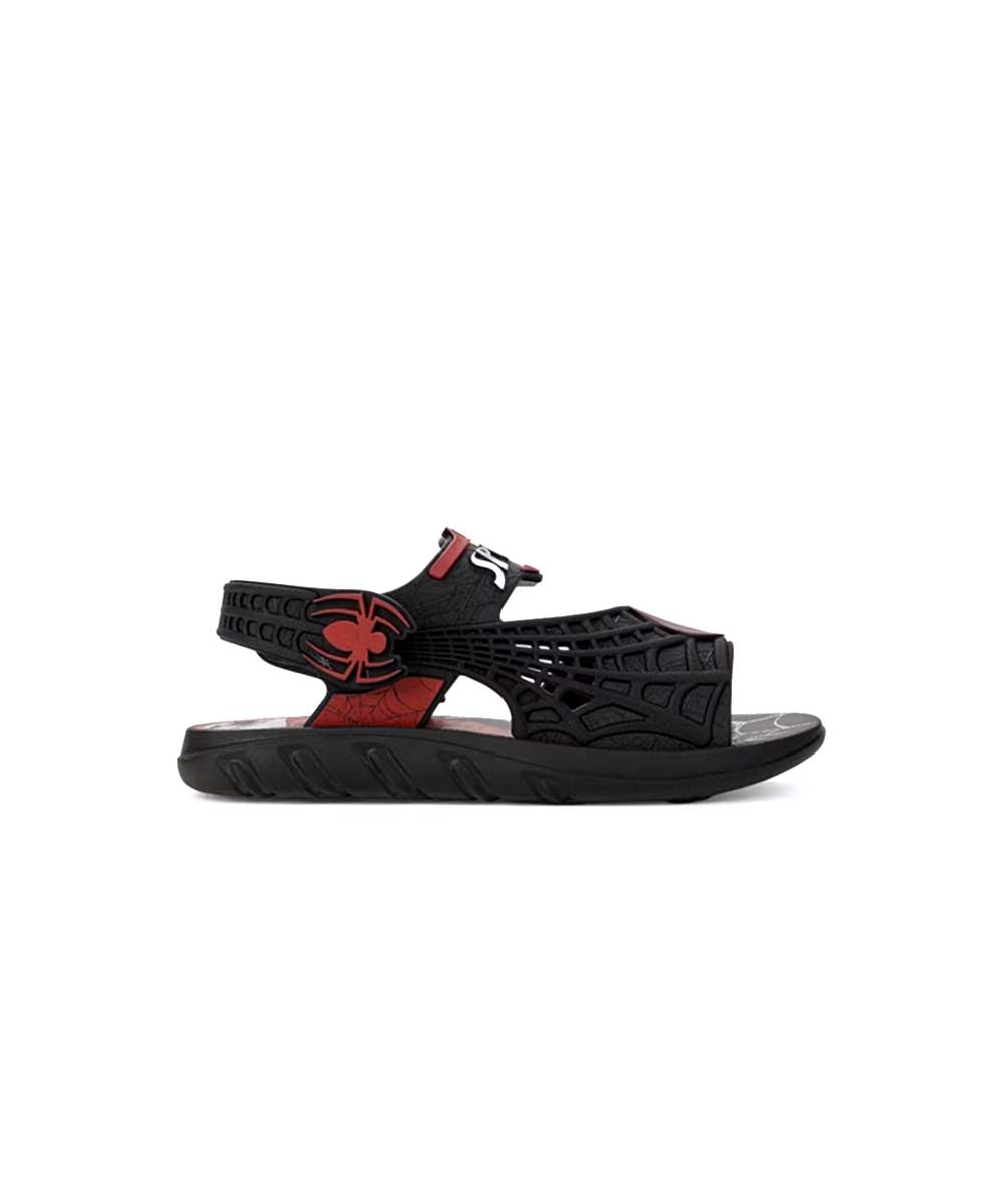 Sandália Infantil Grendene Homem Aranha Helicóptero 23064 Preto