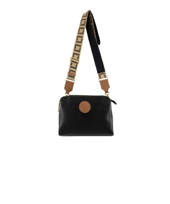 Bolsa Tira Colo Luz Da Lua New Ridge Couro Preto