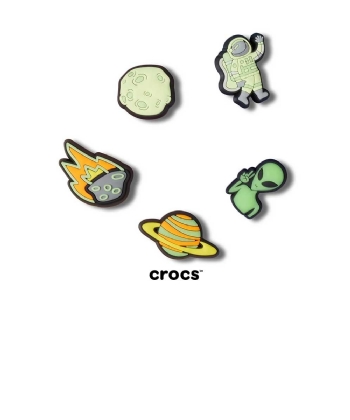 Jibbitz Crocs Out Of Space Pack Com 5 Peças Multicolor