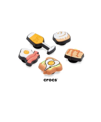 Jibbitz Crocs Café Da Manhã Pack 5 Peças Multicolor
