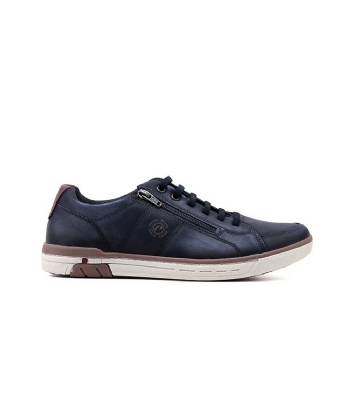 Sapatênis Pegada Casual Wear 119313 Couro Azul