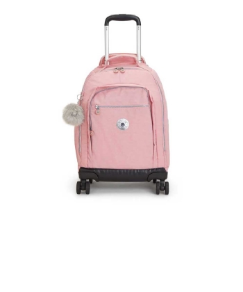 Mochila De Rodinha Kipling New Zea Rosa