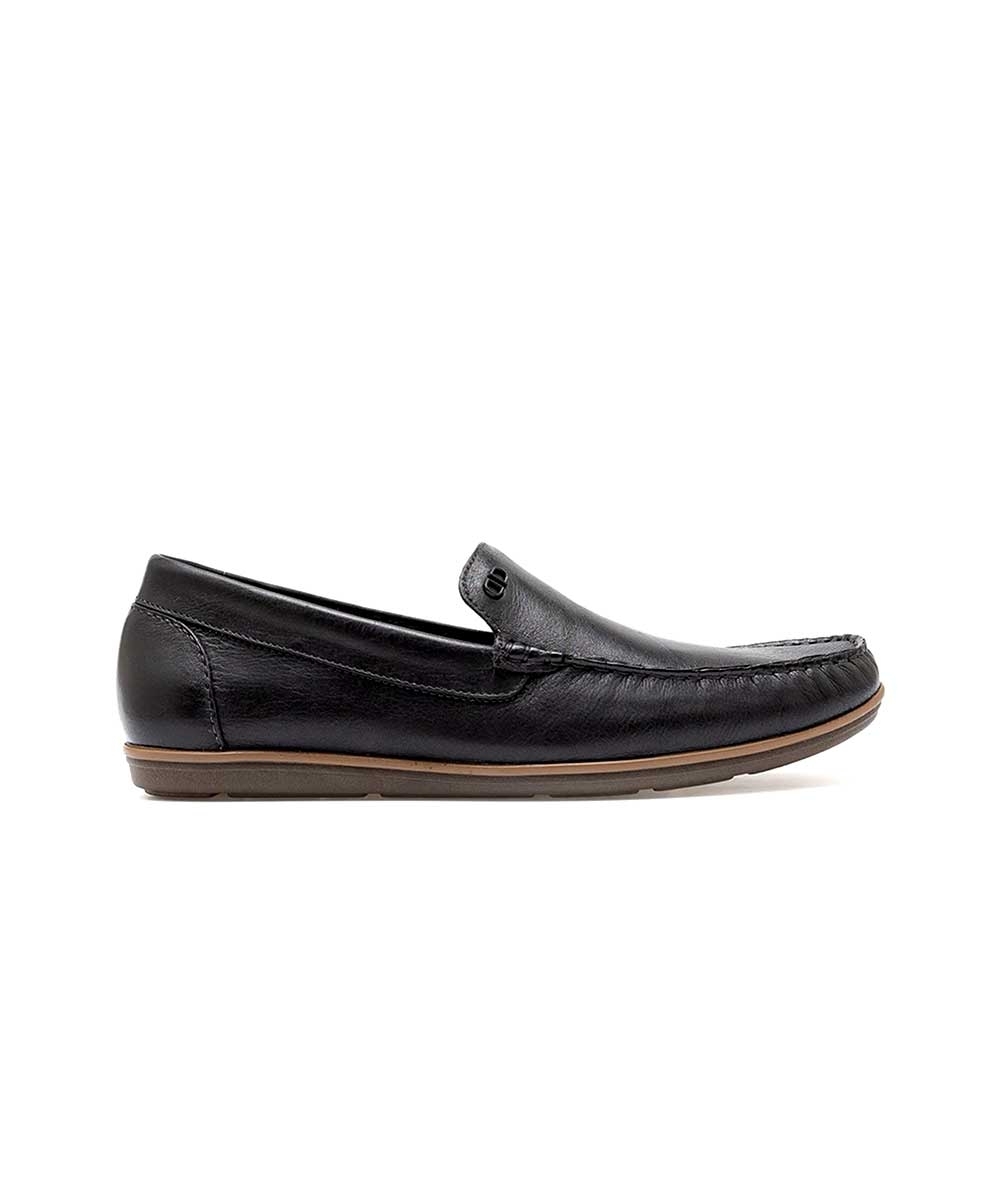 Mocassim Masculino Democrata Denim Tag Preto