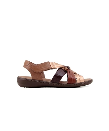 Sandália Opananken Slim Fly Couro Multicolor