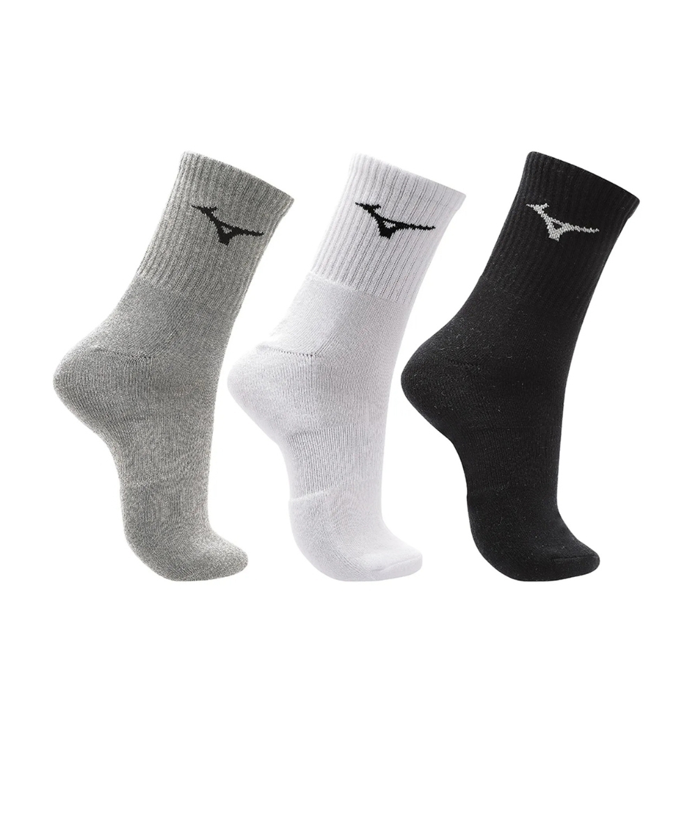 Meia Feminina Mizuno Training Kit 3 Pares Multicolor