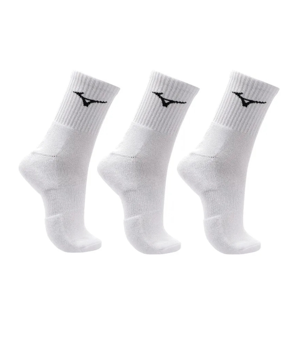 Meia Feminina Mizuno Training Kit 3 Pares Branco