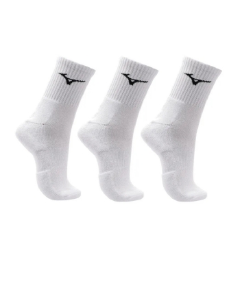 Meia Feminina Mizuno Training Kit 3 Pares Branco