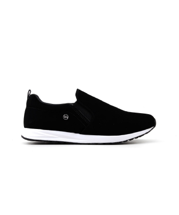 Tênis Via Marte Slip On Toque Aveludado Preto