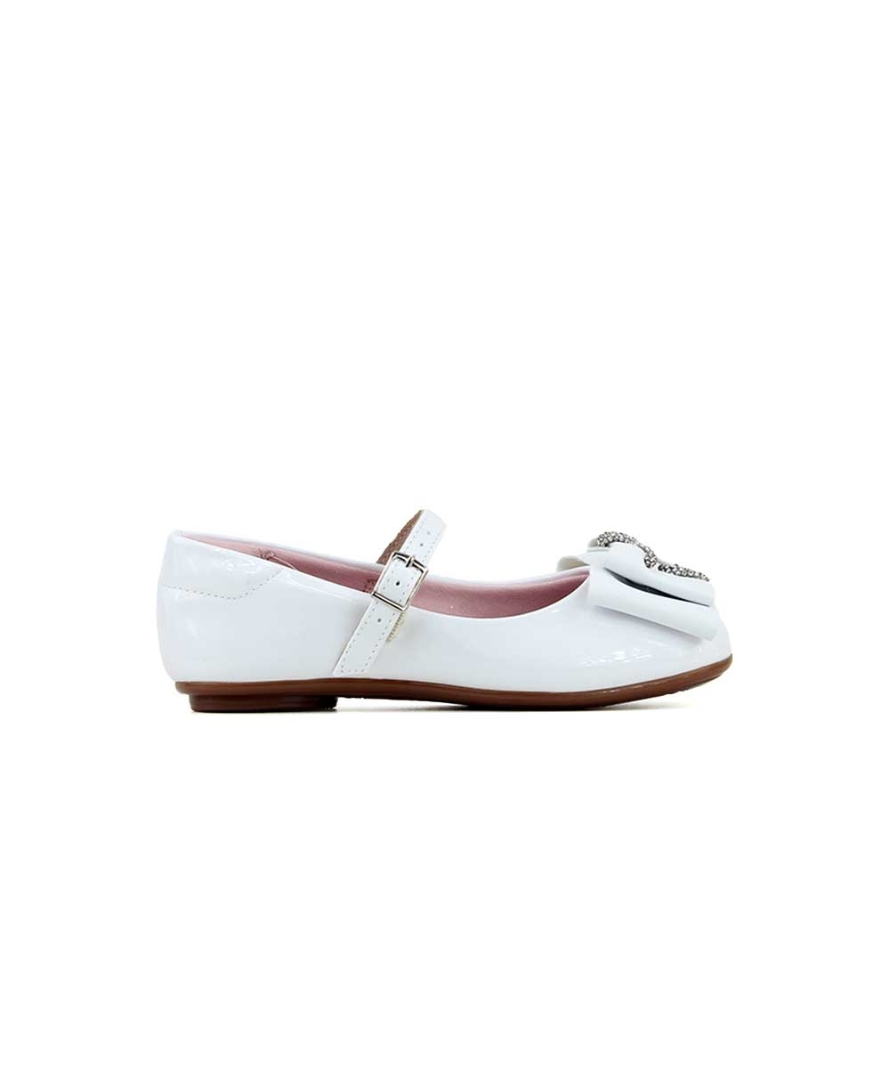 Sapatilha Infantil Molekinha Com Laço Branco