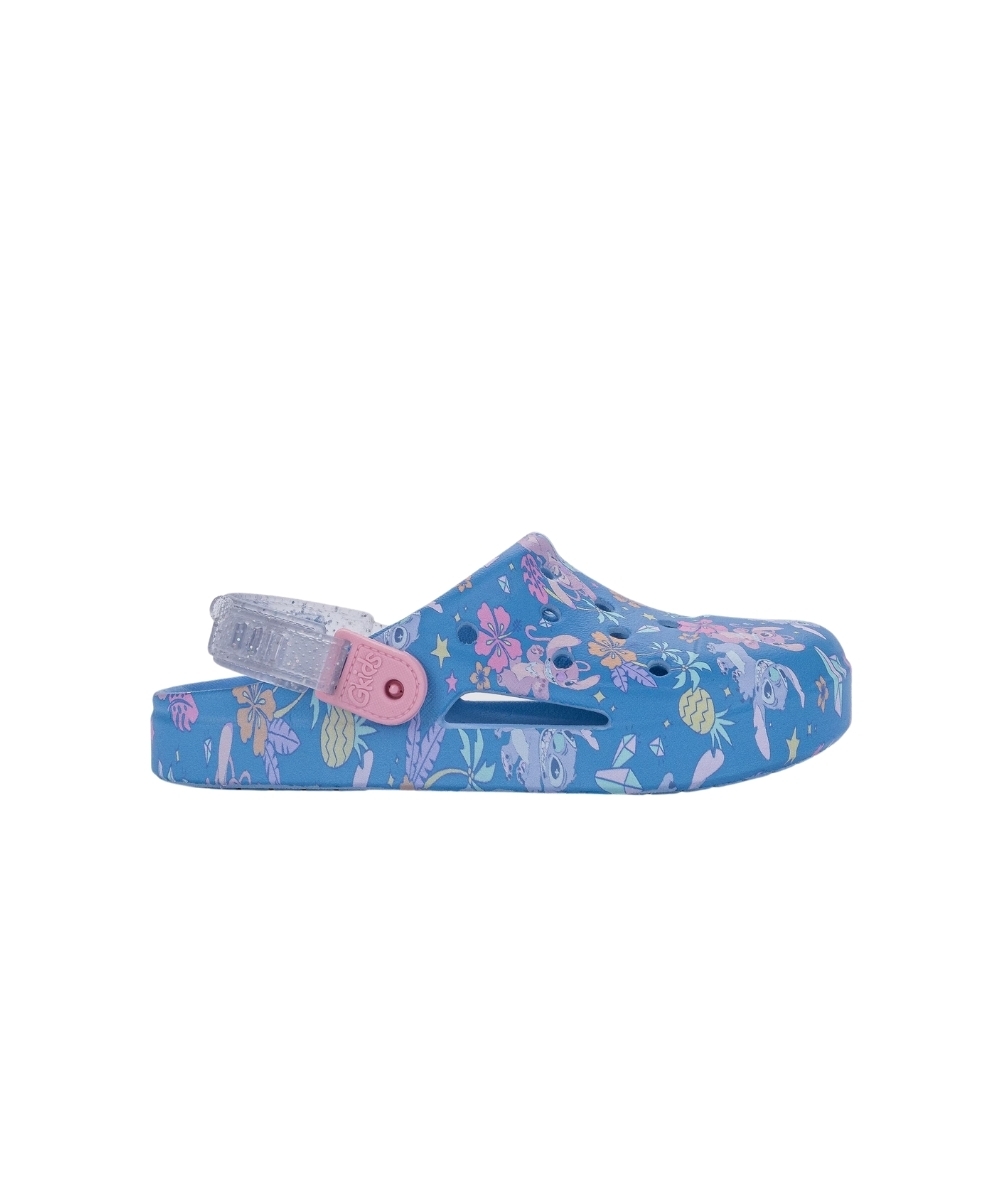 Babuche Grendene Kids Stitch E Angel Disney Azul