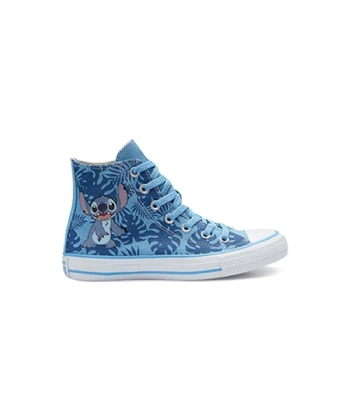 Tênis Cano Alto Converse All Star Disney Stitch Azul