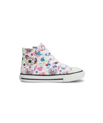 Tênis Cano Alto Infantil Converse All Star Stitch 2 Branco