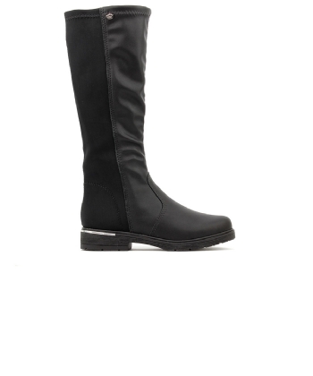 Bota Cano Longo Infantil Pink Cats Preto