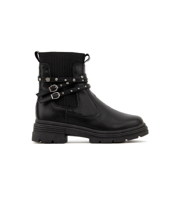 Bota Cano Curto Pink Cats Tratorada PRETO