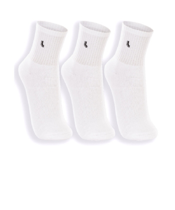 Meia Lupo Kit Com 3 Pares Adulto Branco