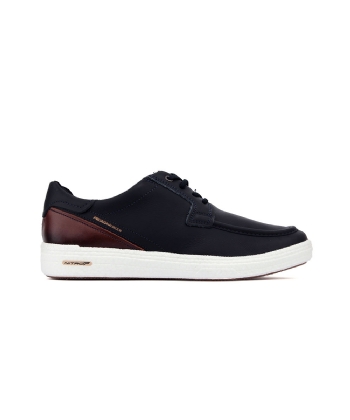 Tênis Casual Pegada Masculino Couro Marinho