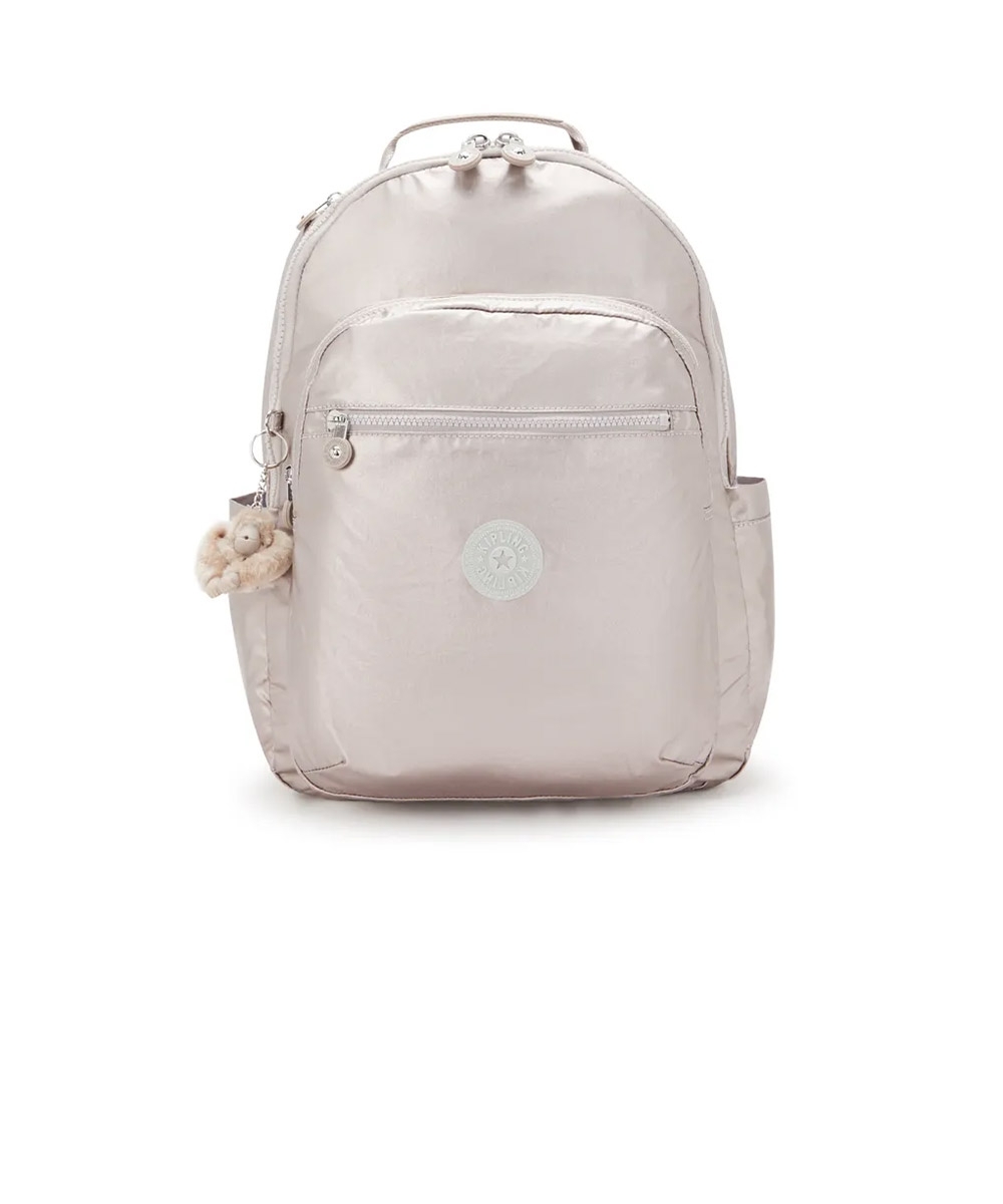 Mochila Kipling Seoul Metallic Glow BEGE