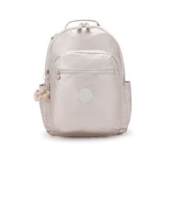 Mochila Kipling Seoul Metallic Glow BEGE