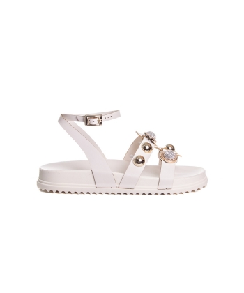 Sandália Flatform Pixolé Off White