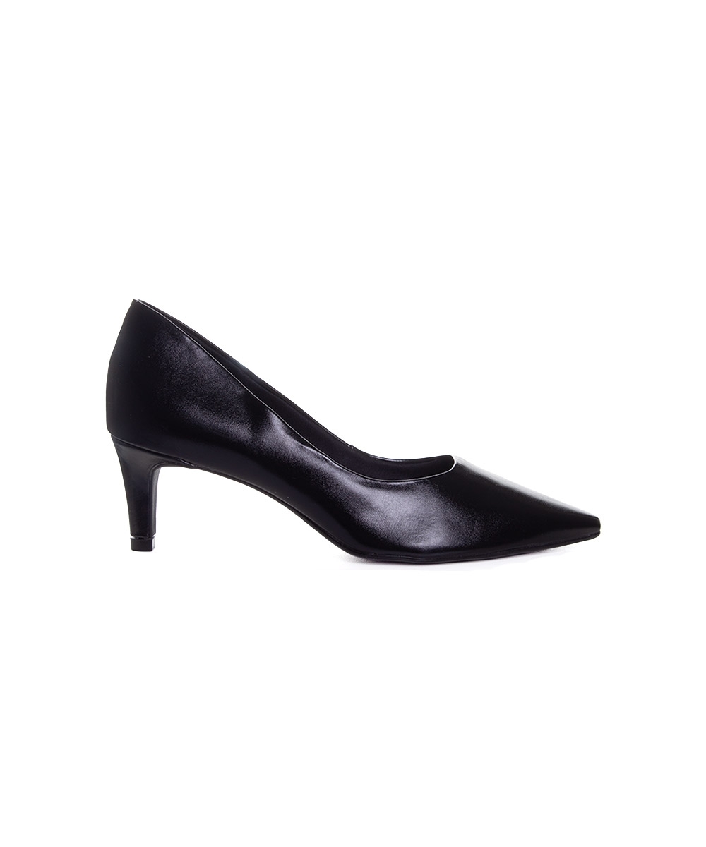 Sapato Scarpin Bebecê Salto Baixo Preto