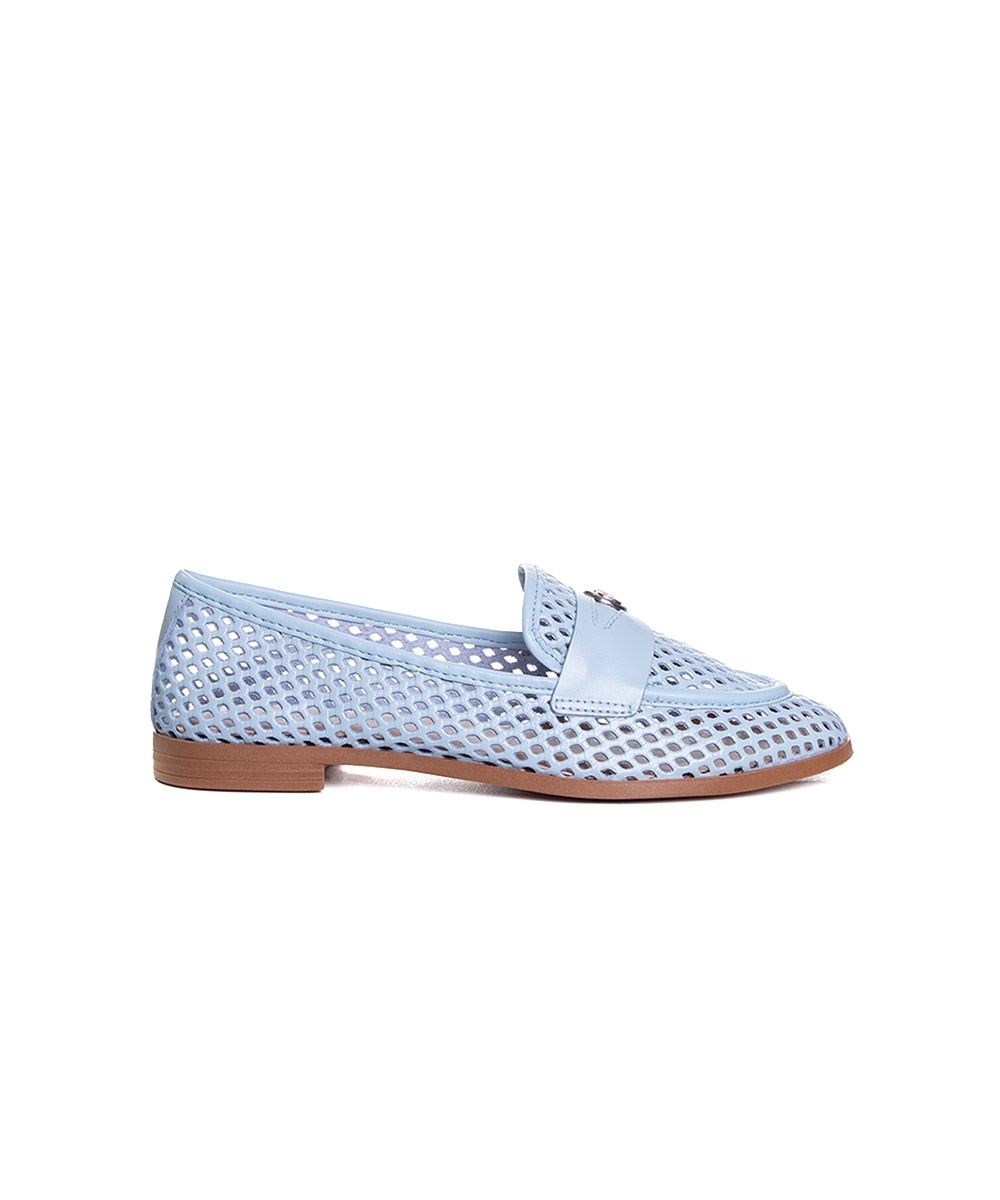 Mocassim Feminino Giulia Domna Couro Azul