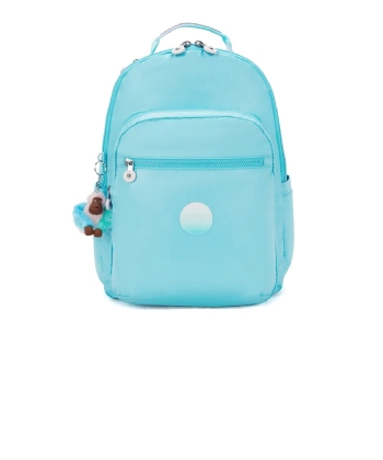 Mochila Kipling Seoul Sea Blue Met Turquesa