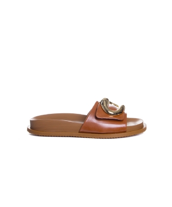 Tamanco Flatform Pixolé Bridão Caramelo