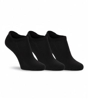 Meia Invisível Cano Baixo Converse Kit 3 Pares Preto