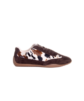 Tênis Feminino Bottero Animal Print Couro Café