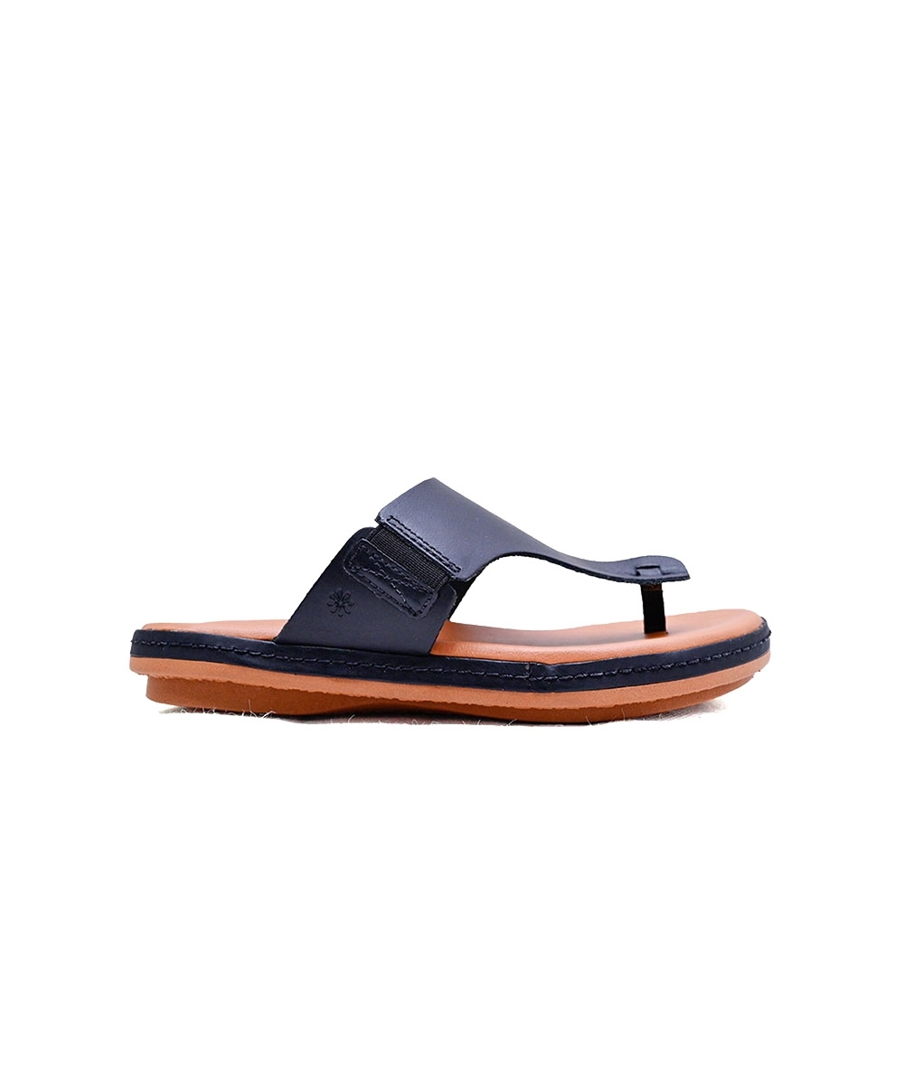 Tamanco New Face Flat Couro. Preto