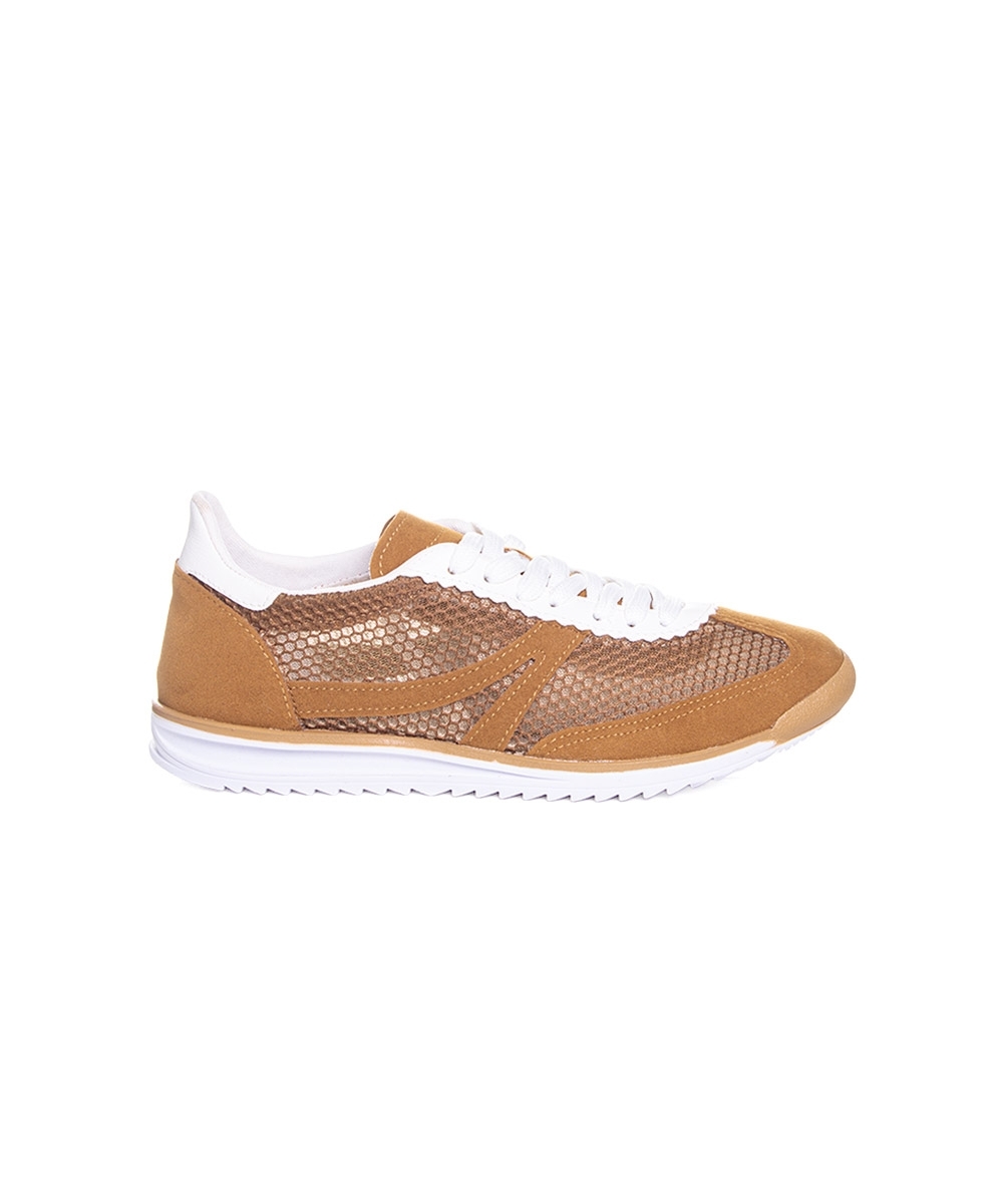 Tênis Feminino Pixolé Casual Kat Caramelo