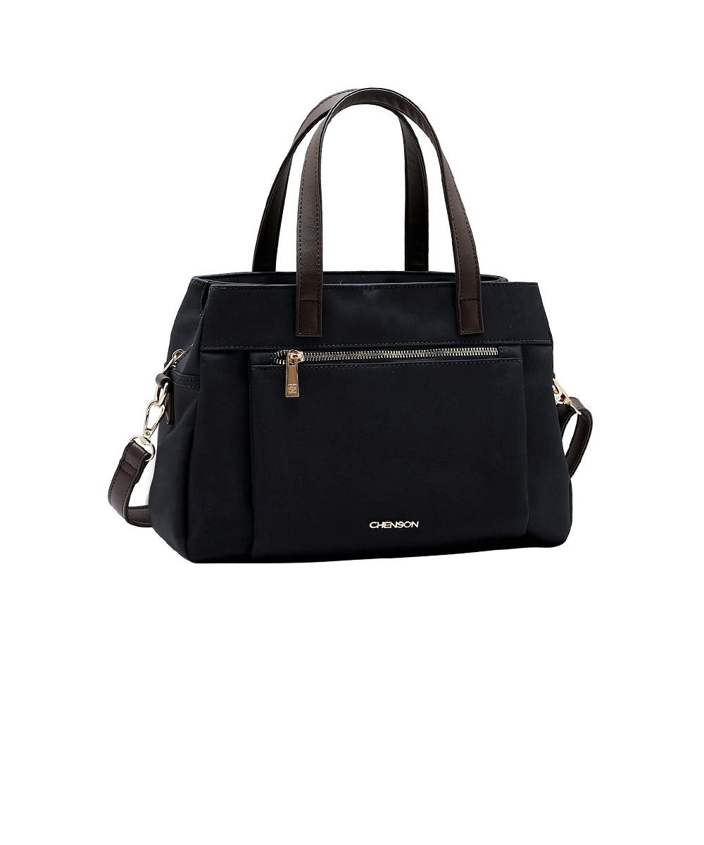 Bolsa De Mão E Transversal Chenson Microfiber Preto