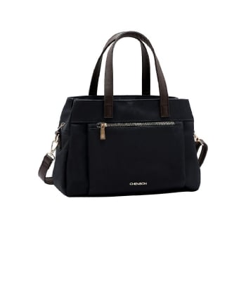Bolsa De Mão E Transversal Chenson Microfiber Preto