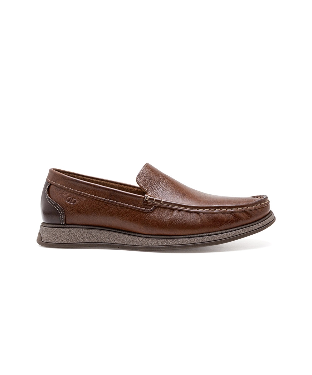 Mocassim Masculino Democrata Nash Couro Conhaque