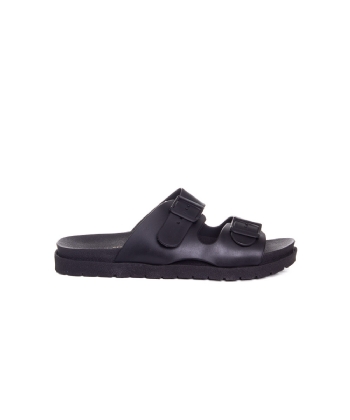 Tamanco Flatform Pixolé Fivelas. Preto