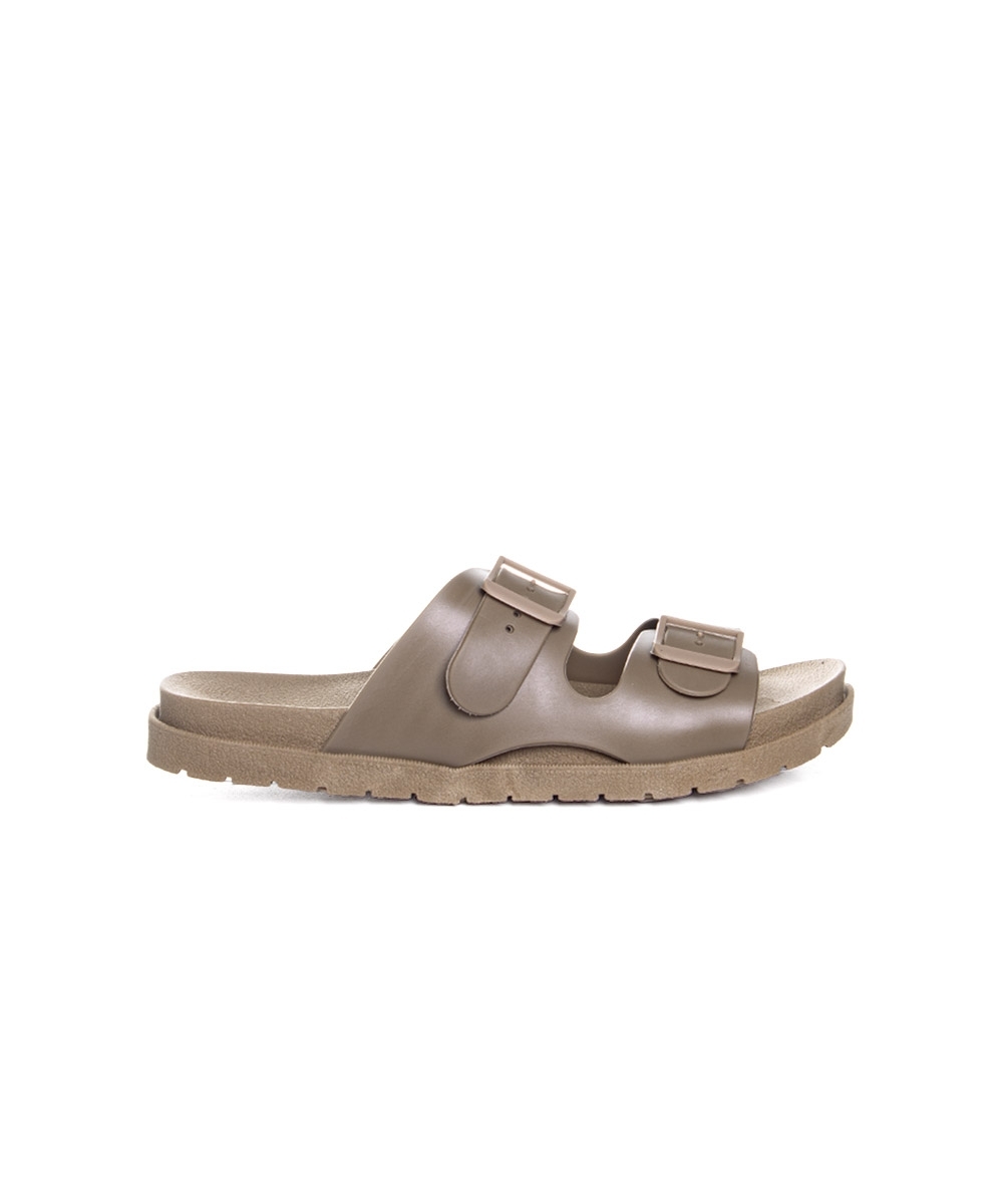 Tamanco Flatform Pixolé Fivelas. Ambar