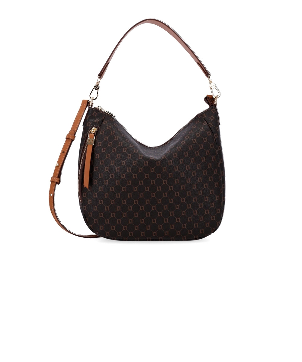 Bolsa Hobo Luz Da Lua Monograma Café