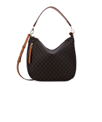 Bolsa Hobo Luz Da Lua Monograma Café