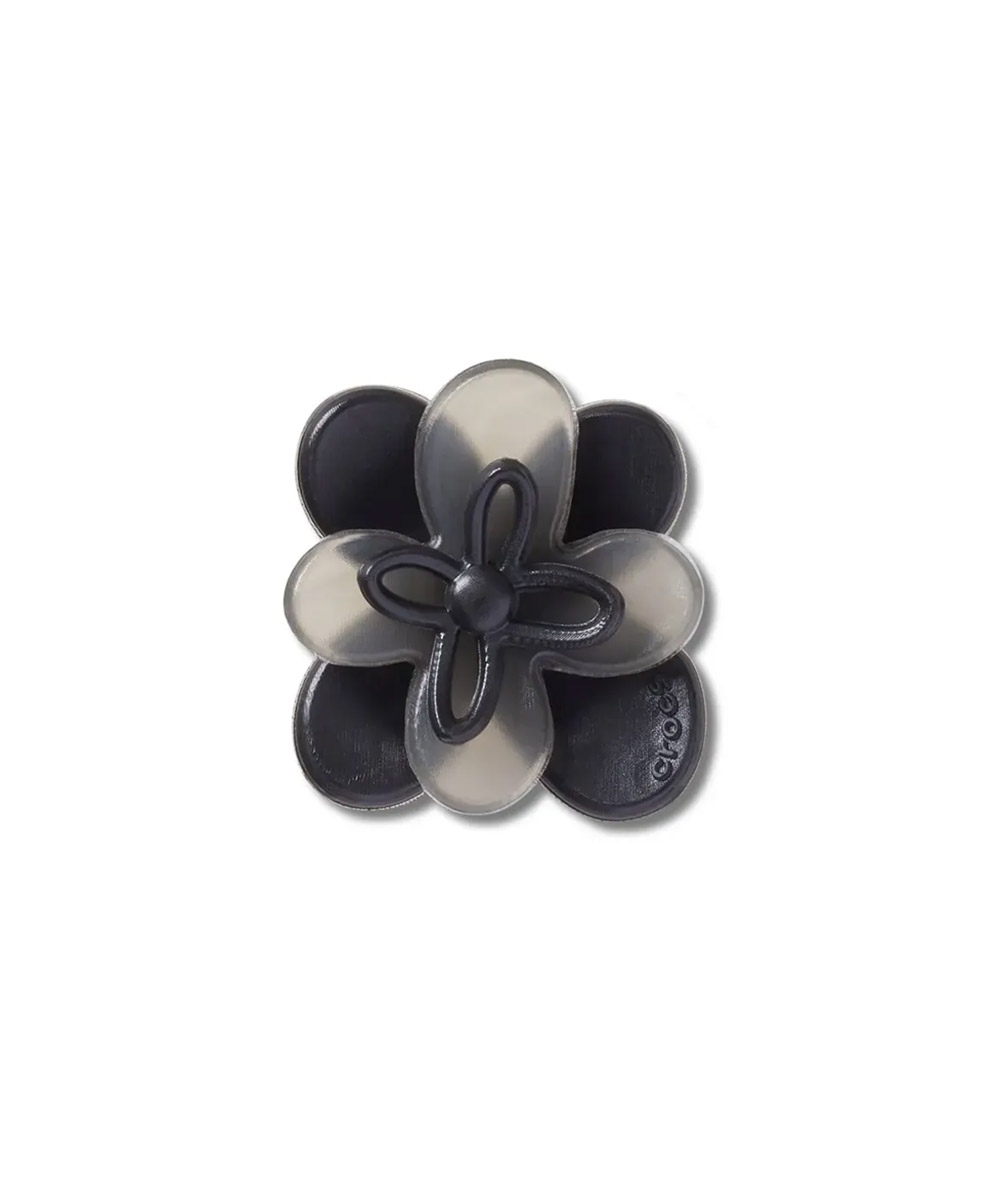 Jibbitz Crocs Flor Preta Florescendo Cor única