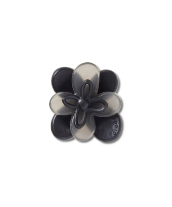 Jibbitz Crocs Flor Preta Florescendo Cor única