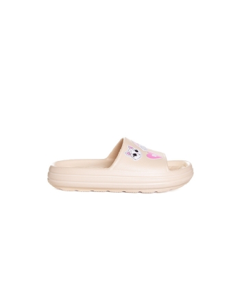 Chinelo Slide Infantil Molekinha Creme