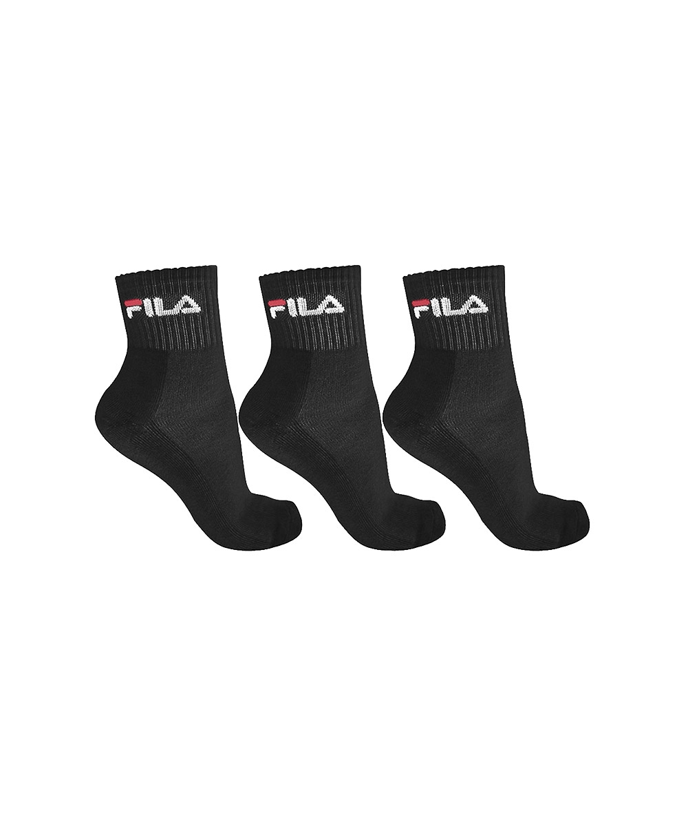 Tripack Fila Cano Médio Unisex Preto